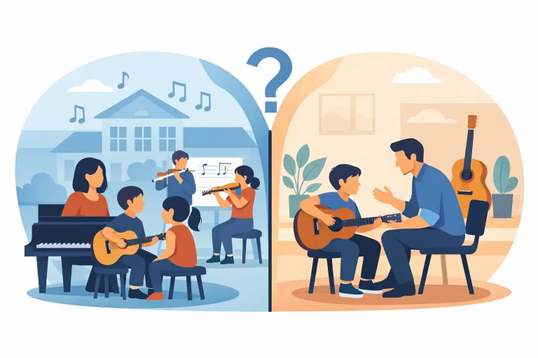 Musikschule oder Privatunterricht wählen?