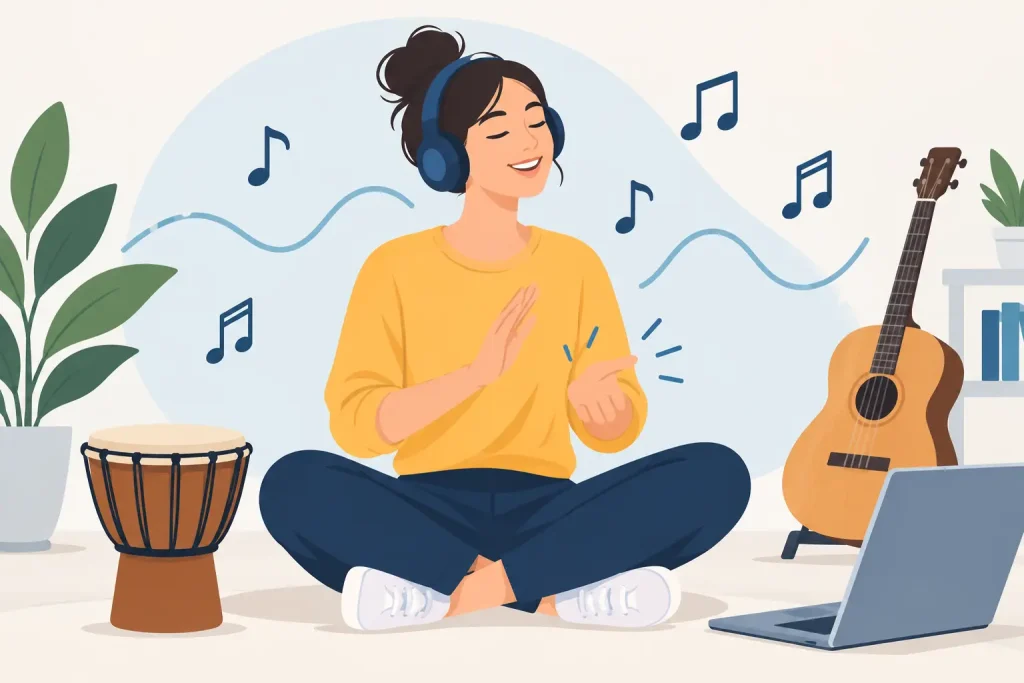 Rhythmusgefühl spielerisch trainieren mit Musik
