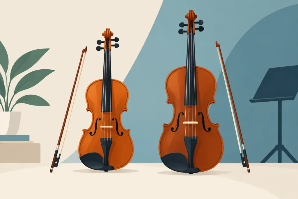 Violine oder Bratsche: Welches Instrument passt?